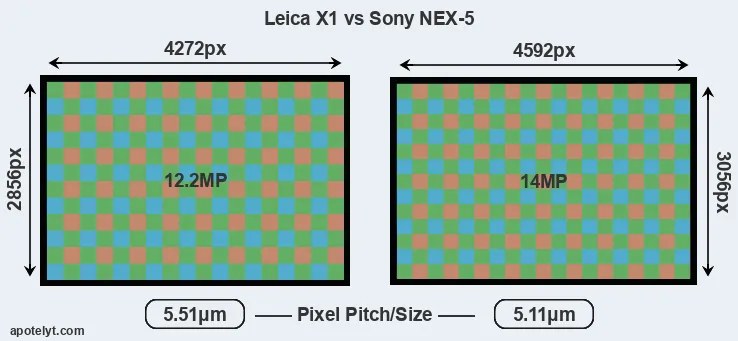 X1 versus NEX-5 MP