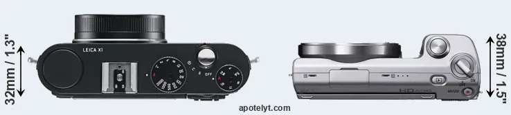 Compare X1 versus NEX-5 top