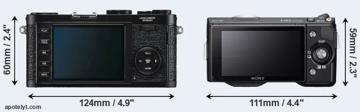 Comparison X1 or NEX-5N rear