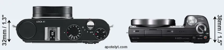 Compare X1 versus NEX-5N top