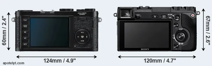 Comparison X1 or NEX-7 rear