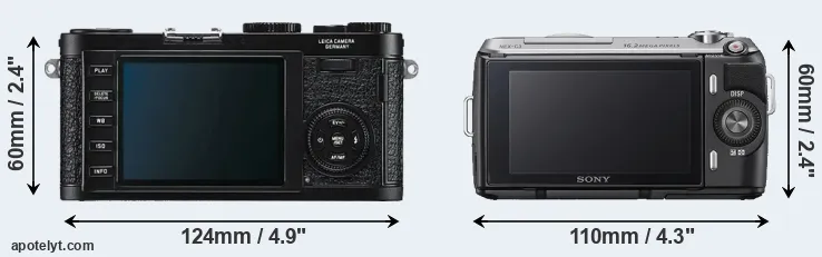 Comparison X1 or NEX-C3 rear