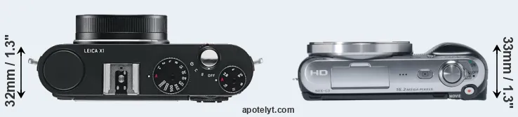 Compare X1 versus NEX-C3 top