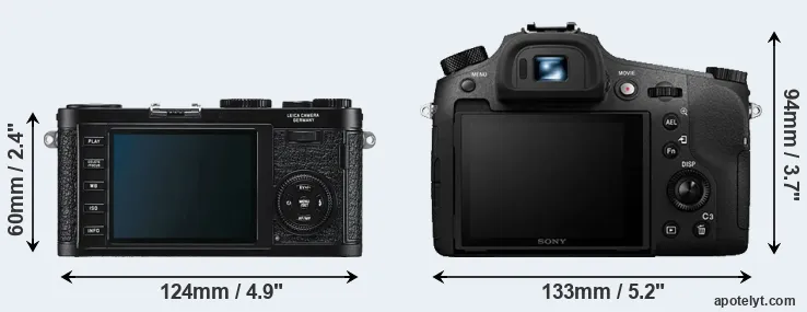 Comparison X1 or RX10 III rear