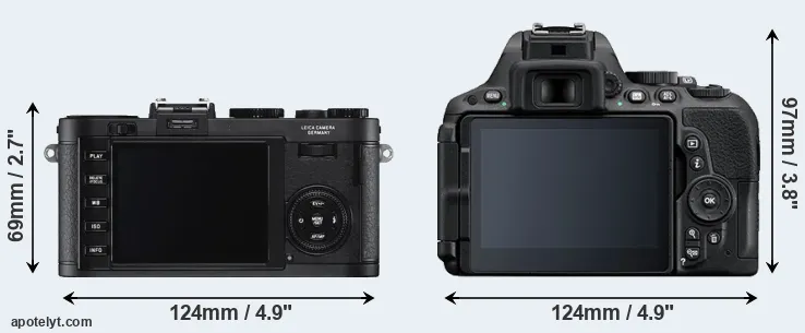 Comparison X2 or D5500 rear