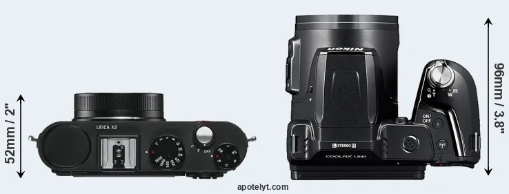 Compare X2 versus L840 top