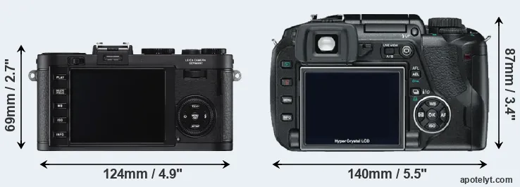 Comparison X2 or E-330 rear