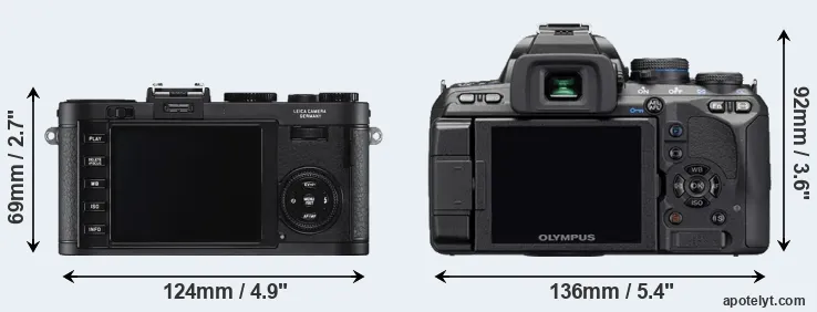 Comparison X2 or E-510 rear