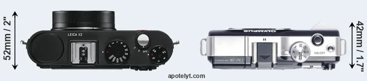 Compare X2 versus E-PL1 top
