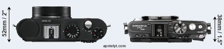 Compare X2 versus E-PL5 top
