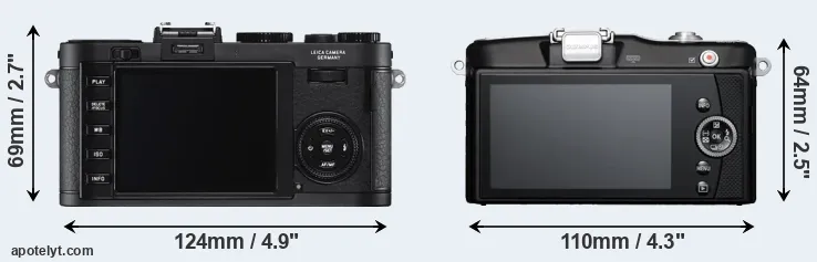 Comparison X2 or E-PM1 rear