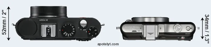 Compare X2 versus E-PM1 top