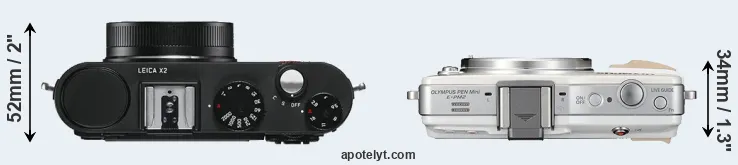 Compare X2 versus E-PM2 top