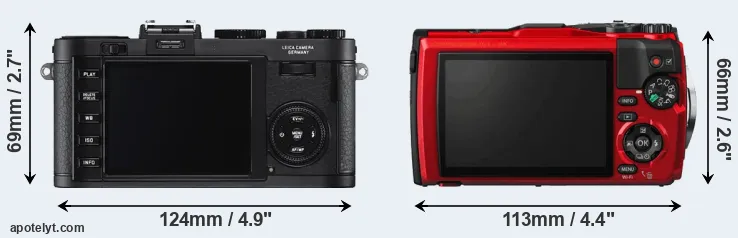 Comparison X2 or TG-5 rear