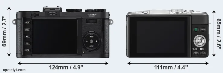 Comparison X2 or GF6 rear