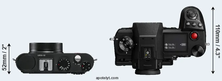 Compare X2 versus S1H top