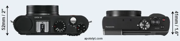 Compare X2 versus TZ90 top
