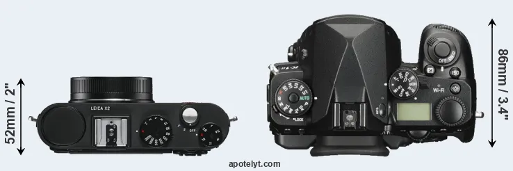 Compare X2 versus K-1 II top