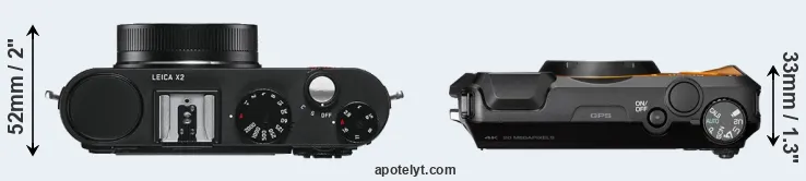 Compare X2 versus WG-6 top