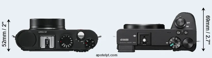 Compare X2 versus A6600 top