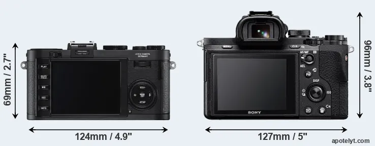 Comparison X2 or A7 II rear