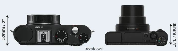 Compare X2 versus HX80 top