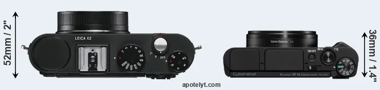 Compare X2 versus HX95 top