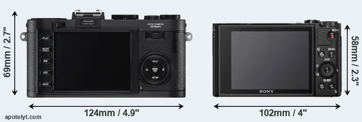 Comparison X2 or HX99 rear