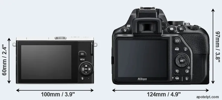 Comparison J4 or D3500 rear