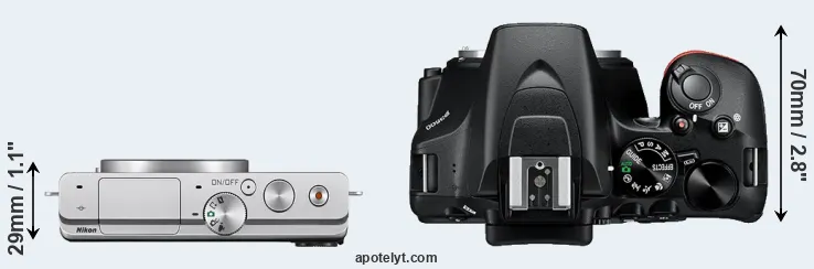 Compare J4 versus D3500 top