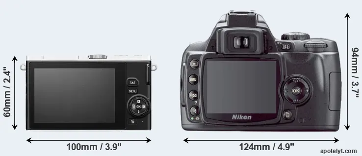 Comparison J4 or D40X rear