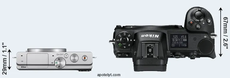 Compare J4 versus Z6 top