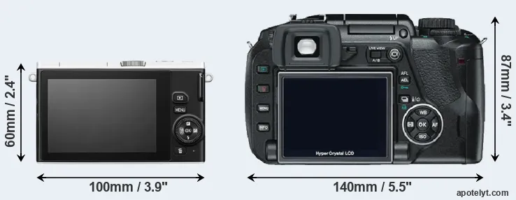 Comparison J4 or E-330 rear