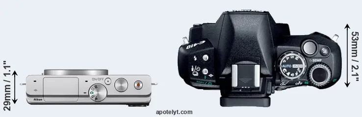 Compare J4 versus E-410 top
