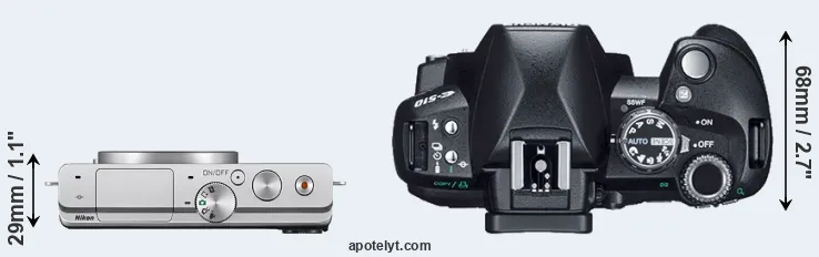 Compare J4 versus E-510 top