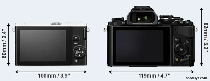 Comparison J4 or E-M10 rear