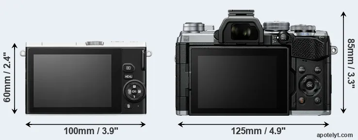 Comparison J4 or E-M5 III rear