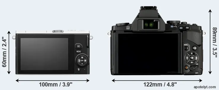 Comparison J4 or E-M5 rear
