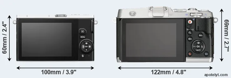 Comparison J4 or E-P5 rear