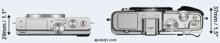 Compare J4 versus E-P5 top