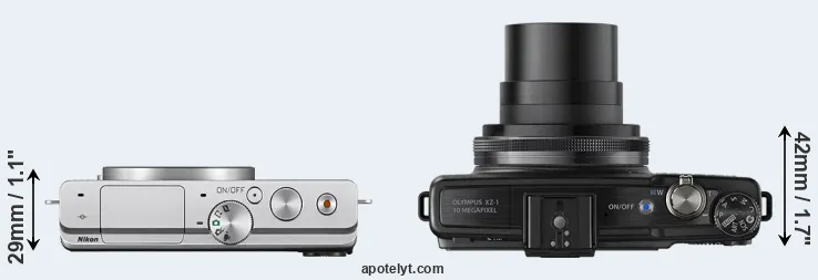 Compare J4 versus XZ-1 top