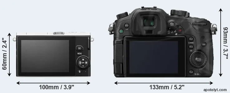Comparison J4 or GH3 rear