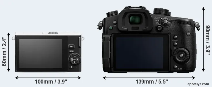 Comparison J4 or GH5 rear