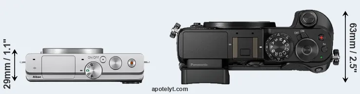 Compare J4 versus GX8 top