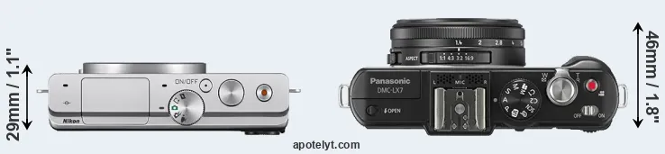 Compare J4 versus LX7 top