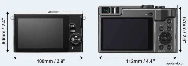 Comparison J4 or TZ90 rear