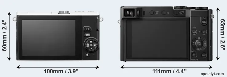 Comparison J4 or ZS100 rear