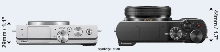 Compare J4 versus ZS100 top