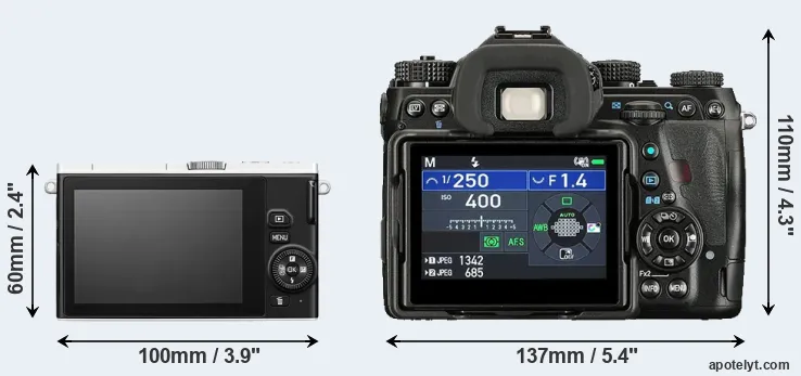 Comparison J4 or K-1 II rear