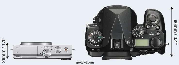 Compare J4 versus K-1 II top